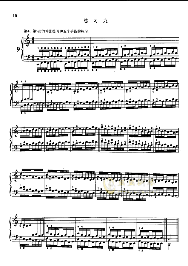 哈农钢简谱_哈农钢琴练指法简谱(3)