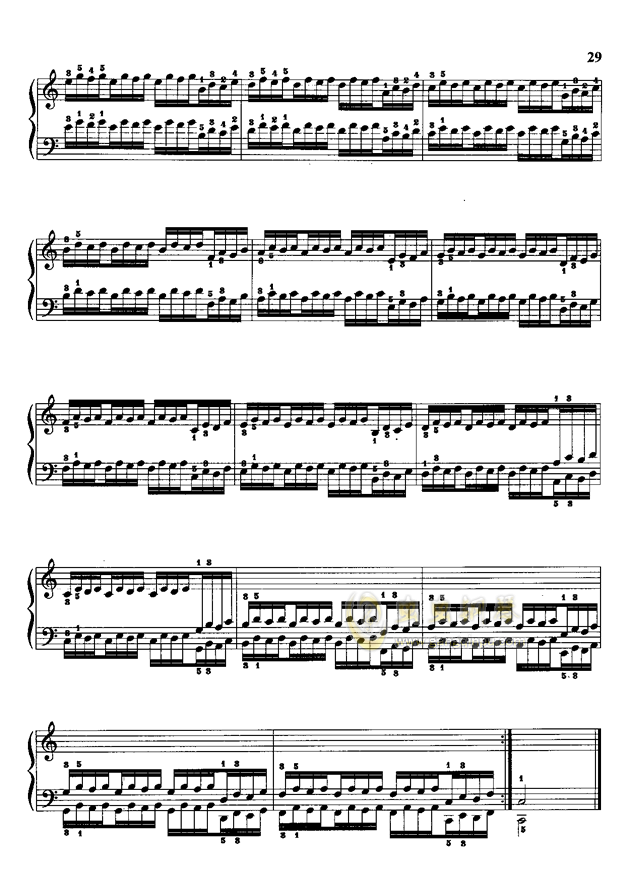 哈农钢简谱_哈农钢琴练指法简谱(3)