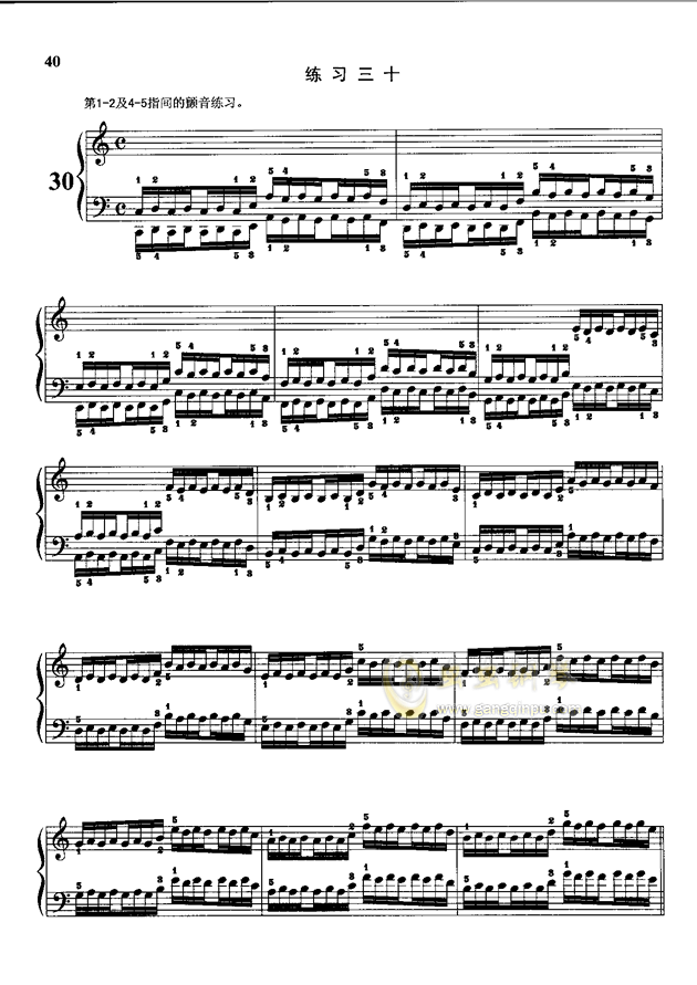 哈农钢简谱_哈农钢琴练指法简谱(2)