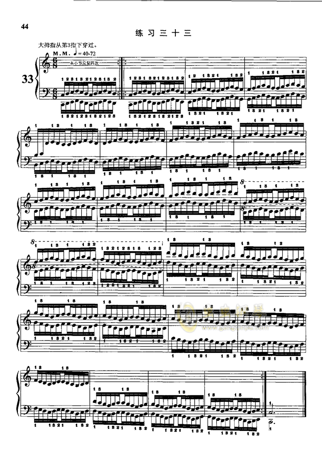 哈农钢简谱_哈农钢琴练指法简谱(2)