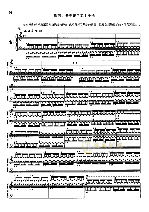哈农钢简谱_哈农钢琴练指法简谱