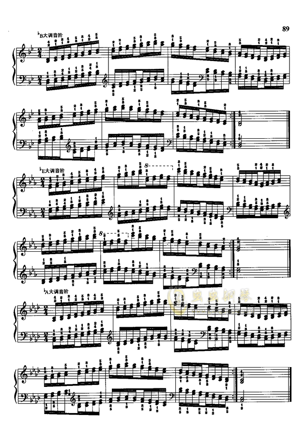 哈农钢简谱_哈农钢琴练指法简谱