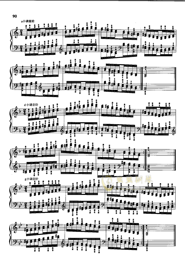 哈农简谱_哈农钢琴简谱(3)