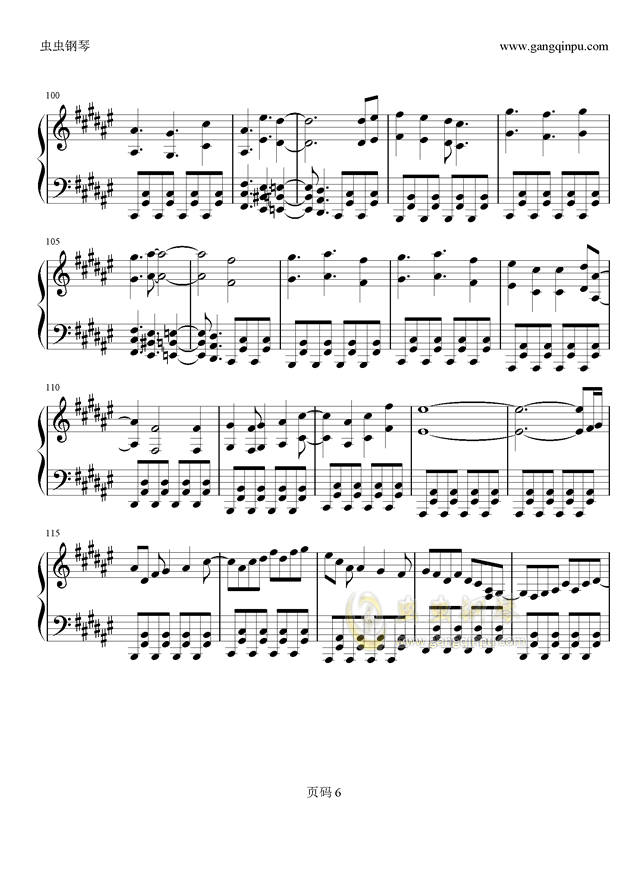 双生契简谱_双生契数字简谱