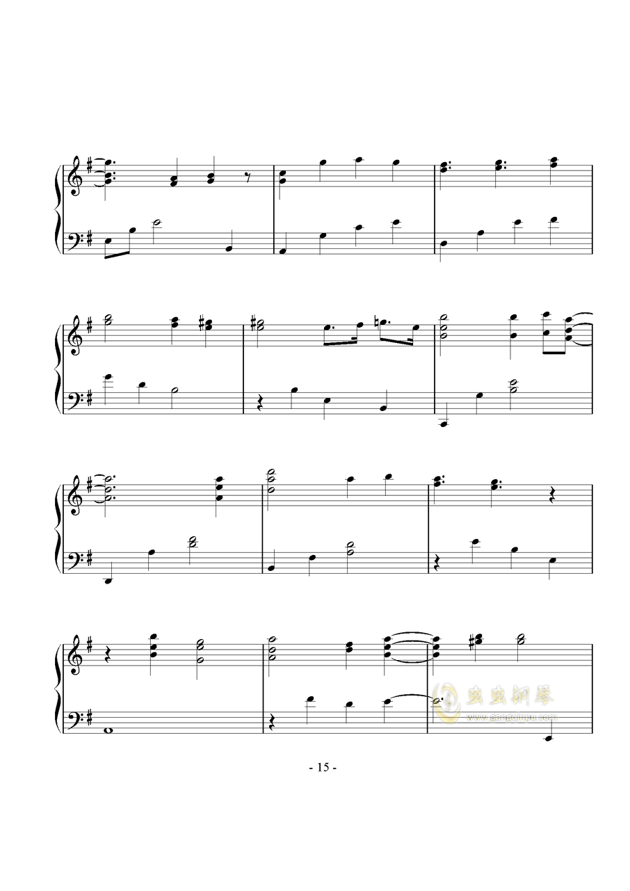 钢琴曲谱秋_钢琴简单曲谱(3)
