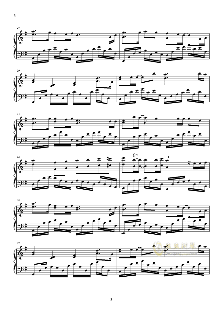 以后的以后简谱钢琴曲_钢琴曲简谱(2)