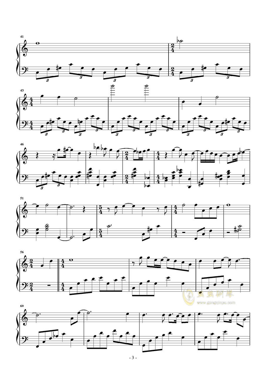 钢琴曲谱溯抖音_光遇钢琴溯曲谱(4)