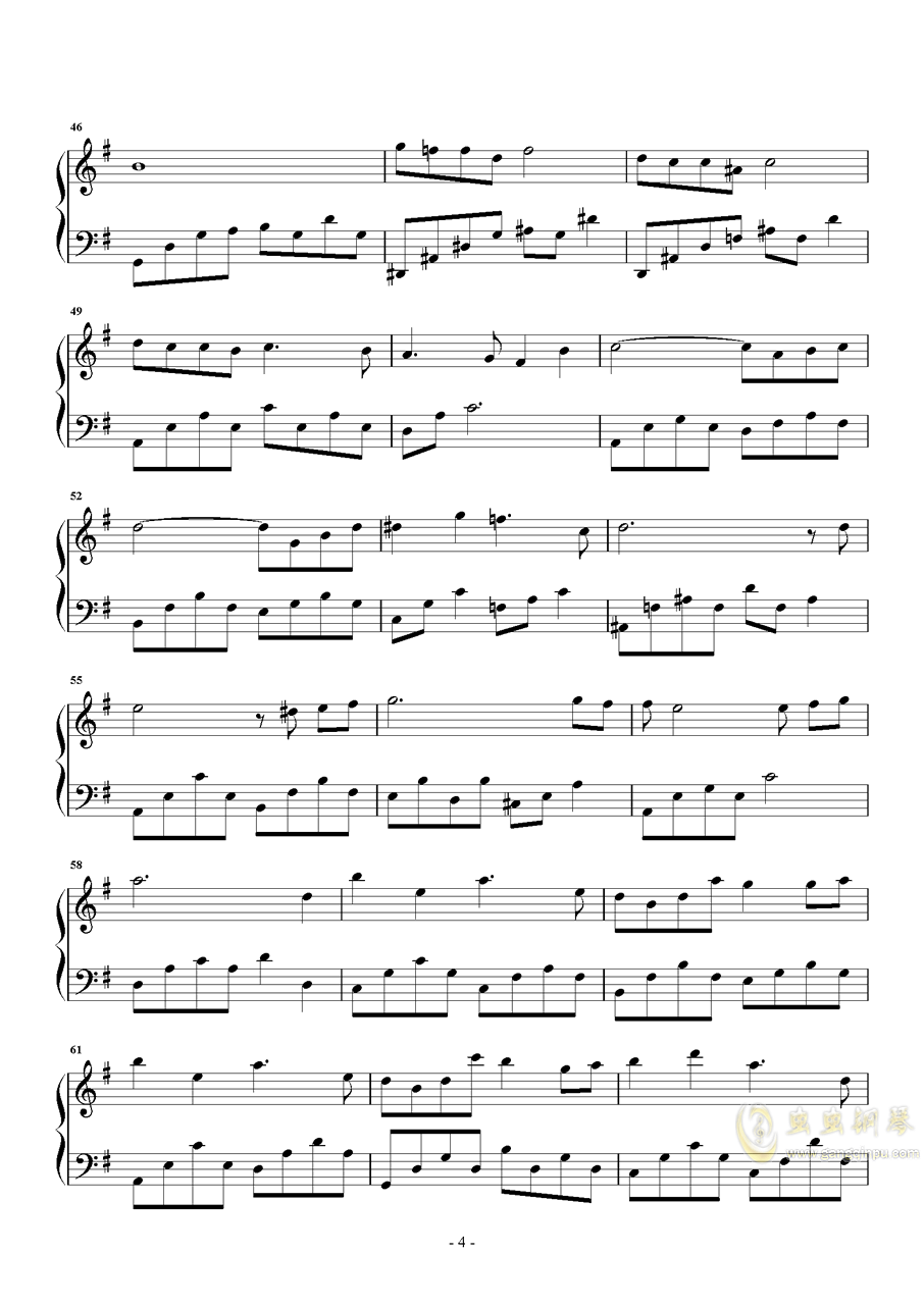 曾经守候曲谱_曾经守候简谱