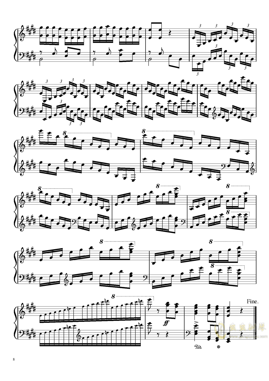 帕格尼尼主题变奏曲谱书_帕格尼尼主题变奏五级