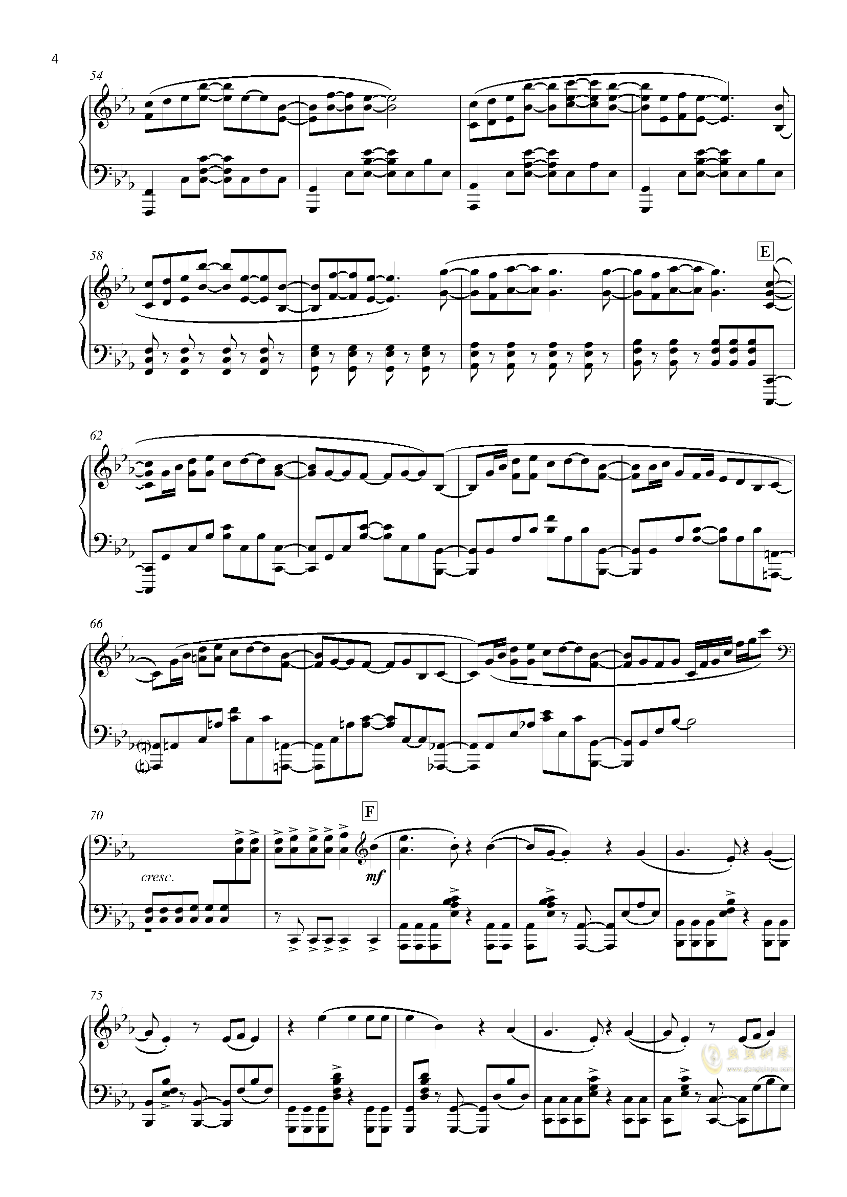 钢琴与琶音曲谱_钢琴琶音指法图(2)