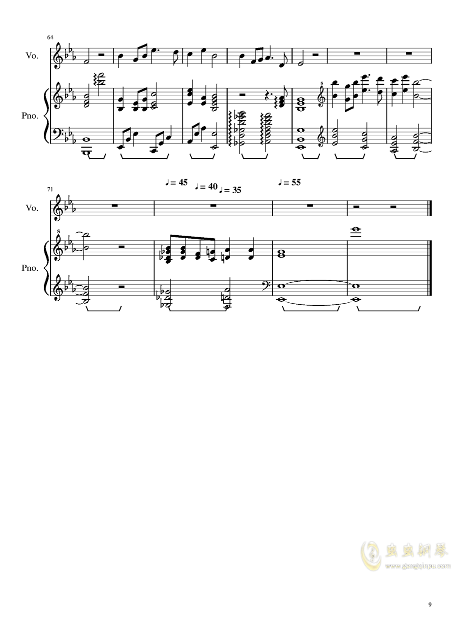 送别钢琴曲简谱_钢琴曲送别双手简谱(3)