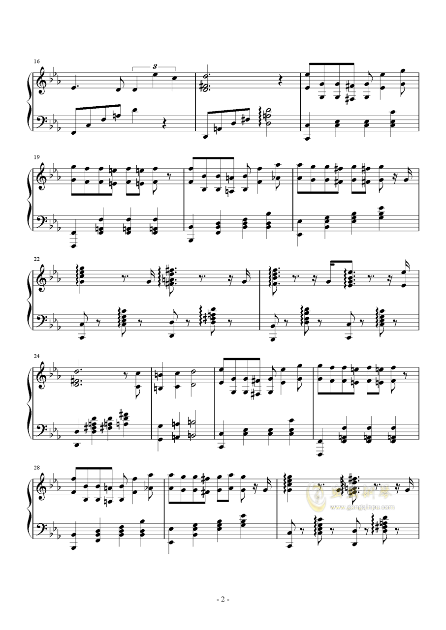 别之知曲谱