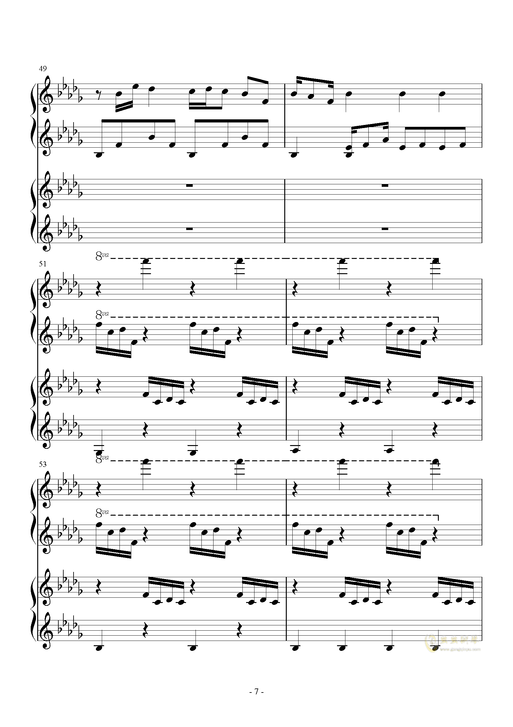 光遇luvletter数字版曲谱_光遇琴谱数字(4)