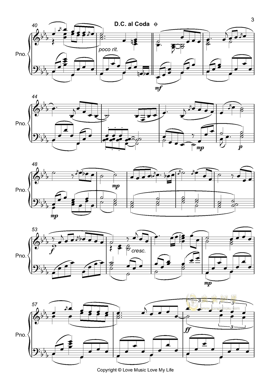 甘霞寺曲谱_钢琴简单曲谱(2)