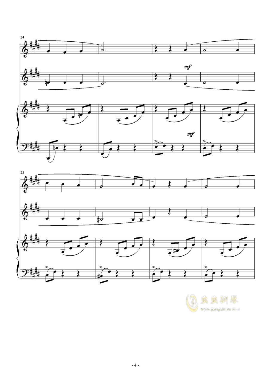 双声部合唱简谱_勇气双声部合唱简谱(2)