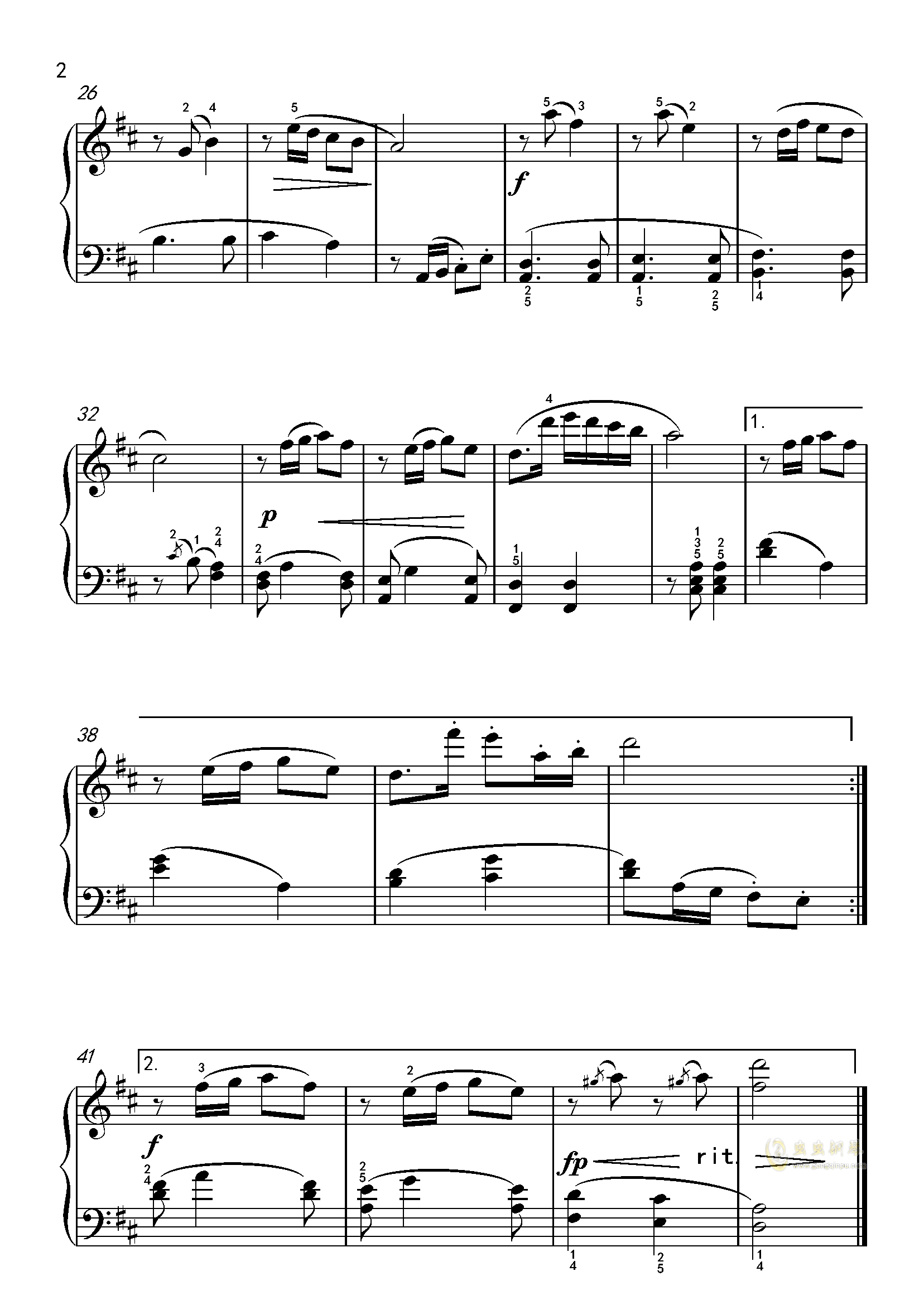 中国音乐学院考级三级a组 2.不倒翁在笑