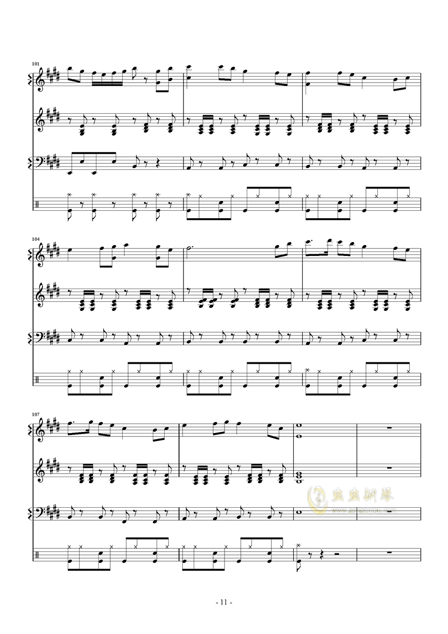 unable钢琴曲谱_钢琴简单曲谱(2)