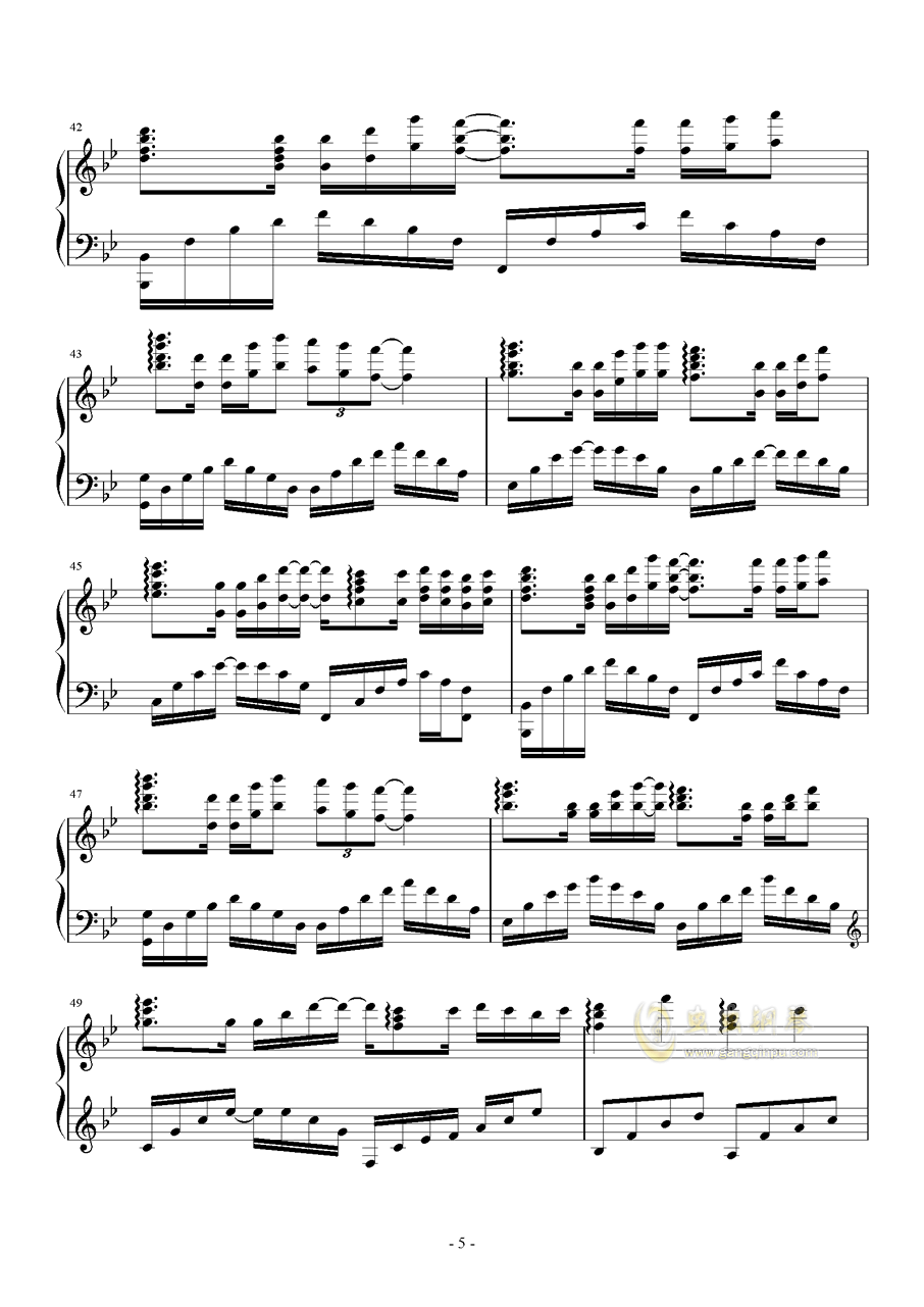 光遇歌曲谱钢琴_光遇钢琴曲谱(3)
