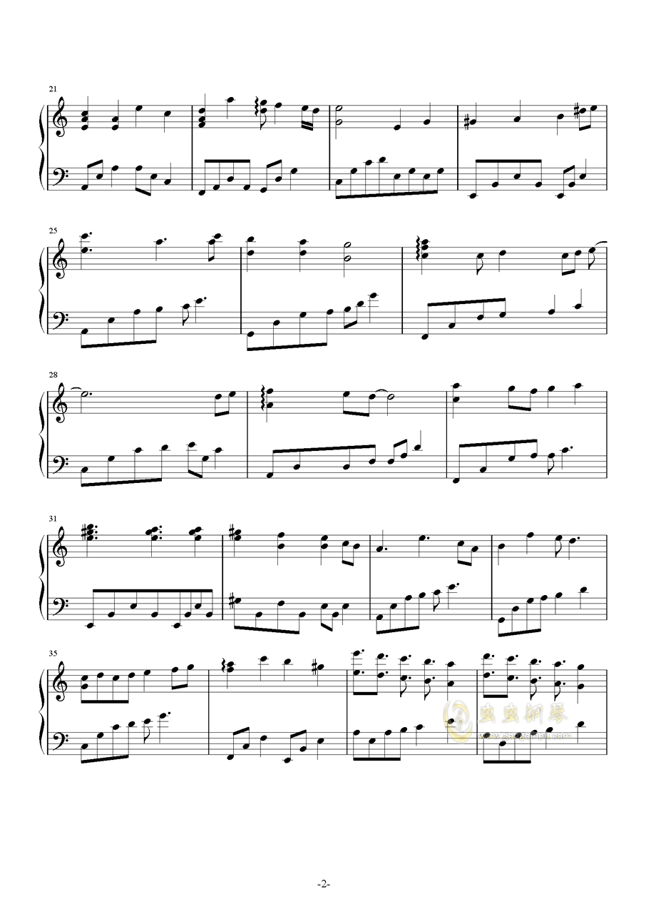 如果的曲谱_钢琴简单曲谱(2)