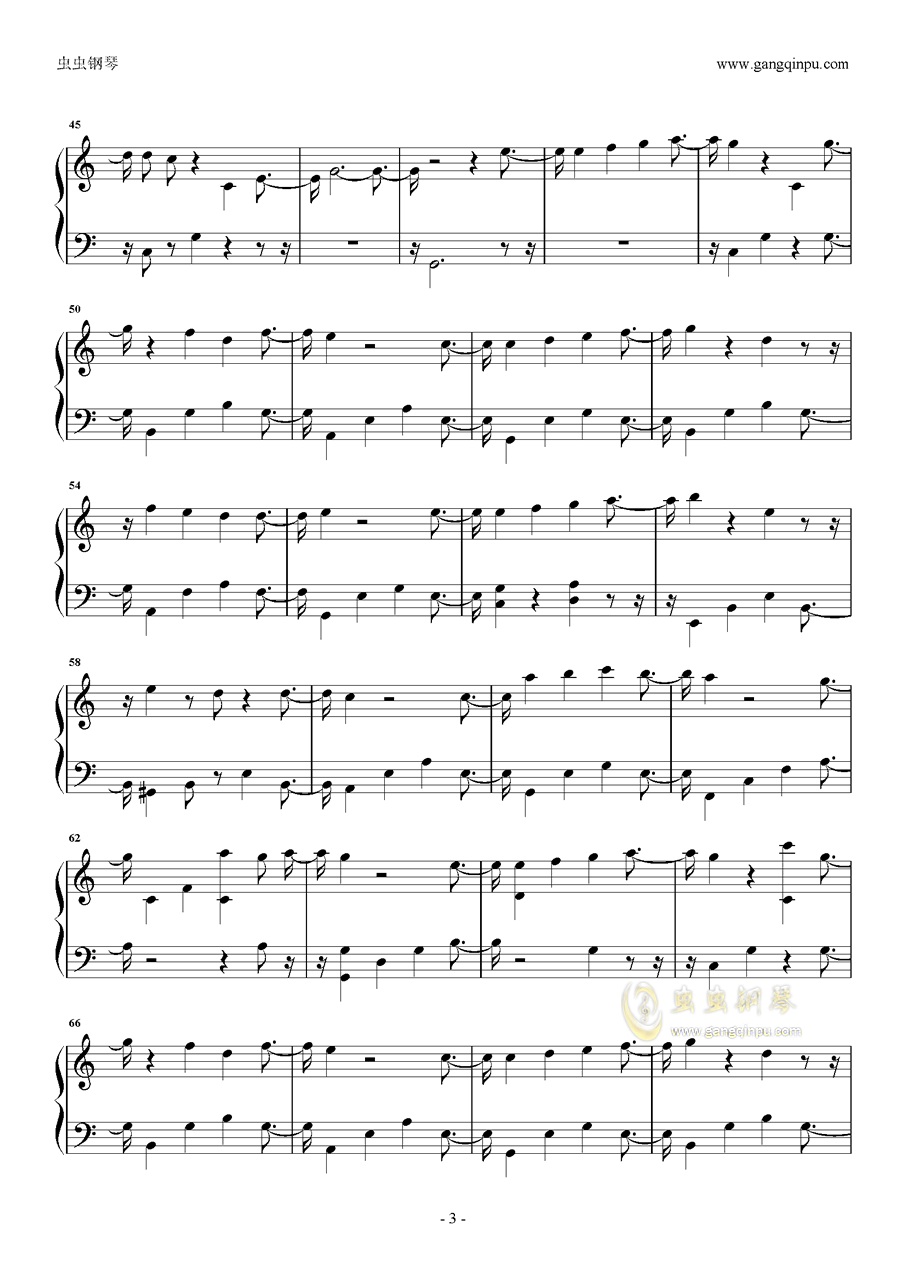 猜疑钢琴曲谱_钢琴简单曲谱