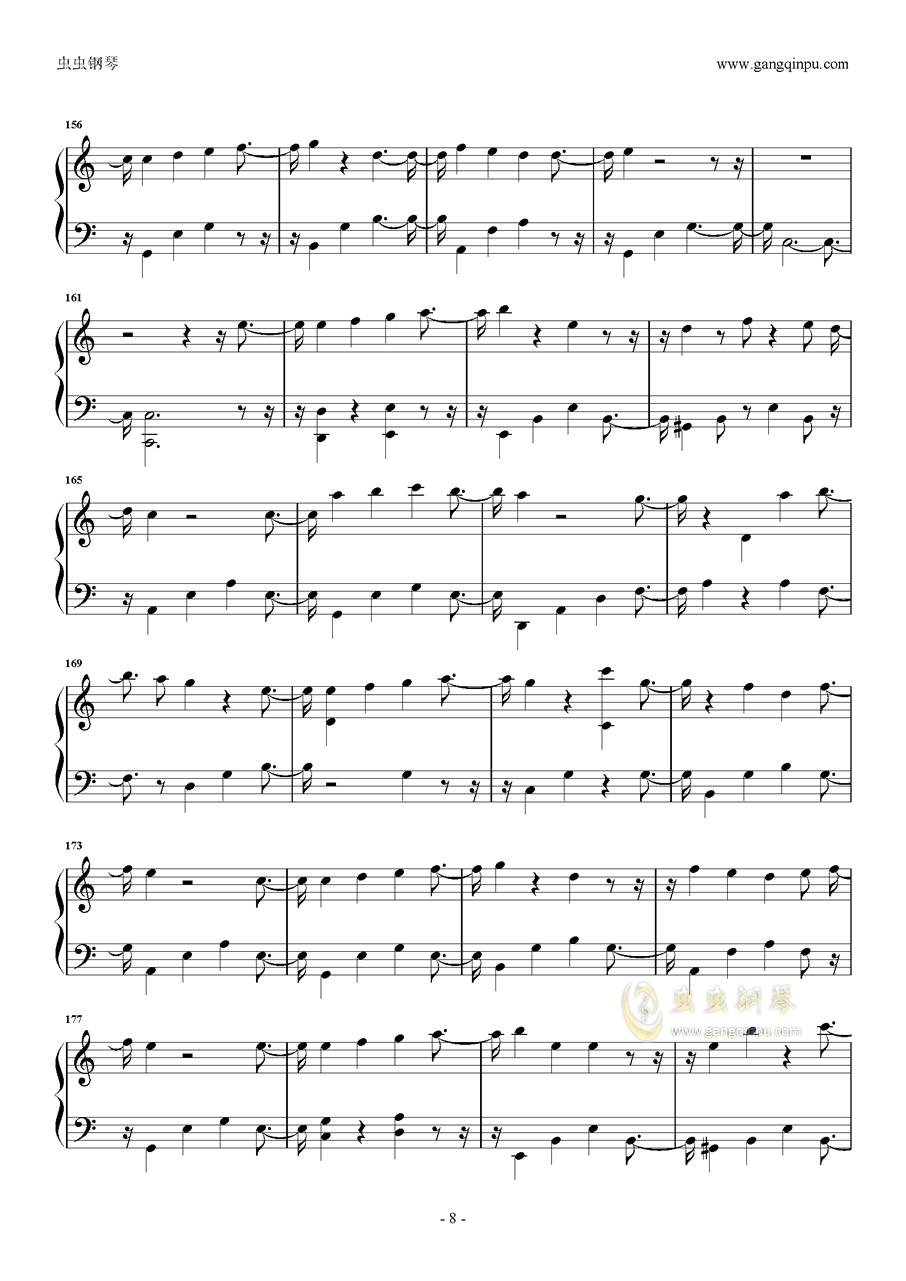 jojo处刑曲钢琴曲谱(3)