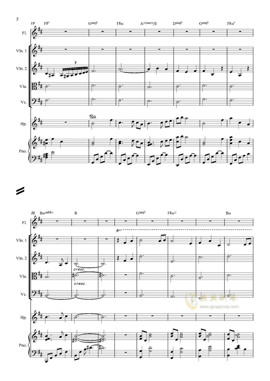 天谕缘之空曲谱_天谕手游古筝曲谱(3)