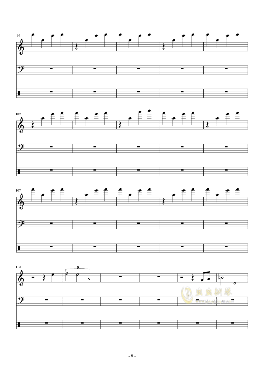 花开花放曲谱_钢琴简单曲谱