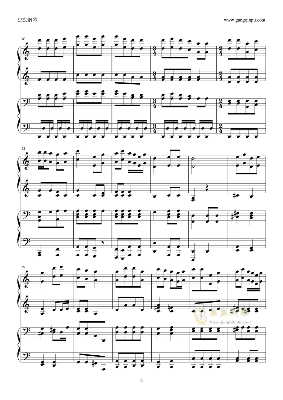 钢琴曲谱简谱_卡农钢琴曲谱简谱
