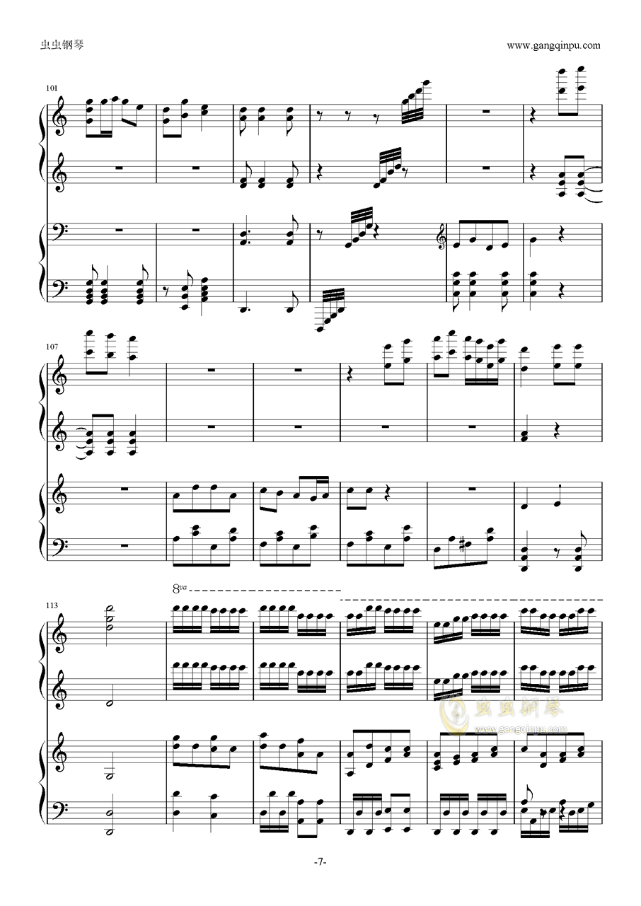 钢琴曲简谱_钢琴曲简谱大全100首
