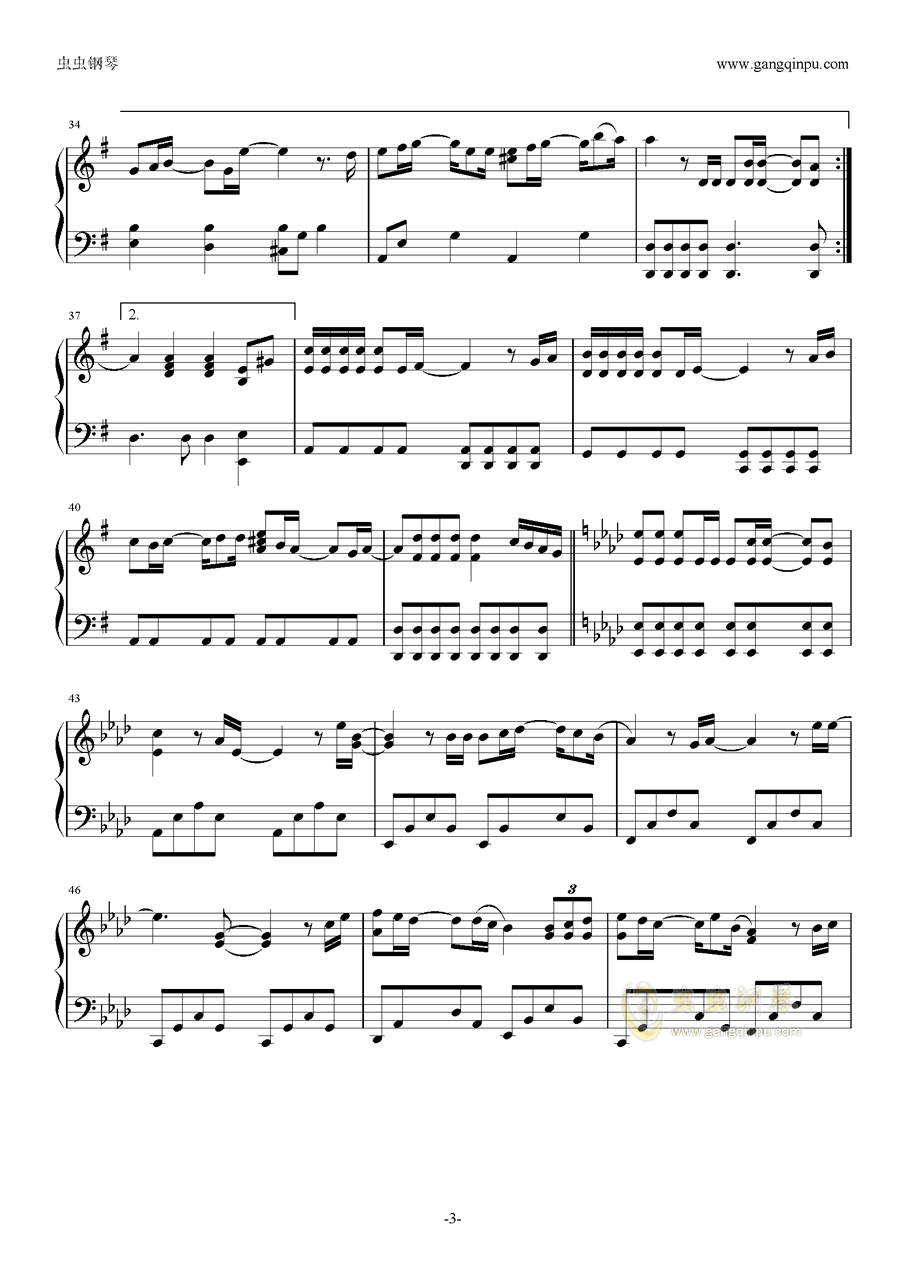 别忘了我曲谱_别忘了我图片(3)