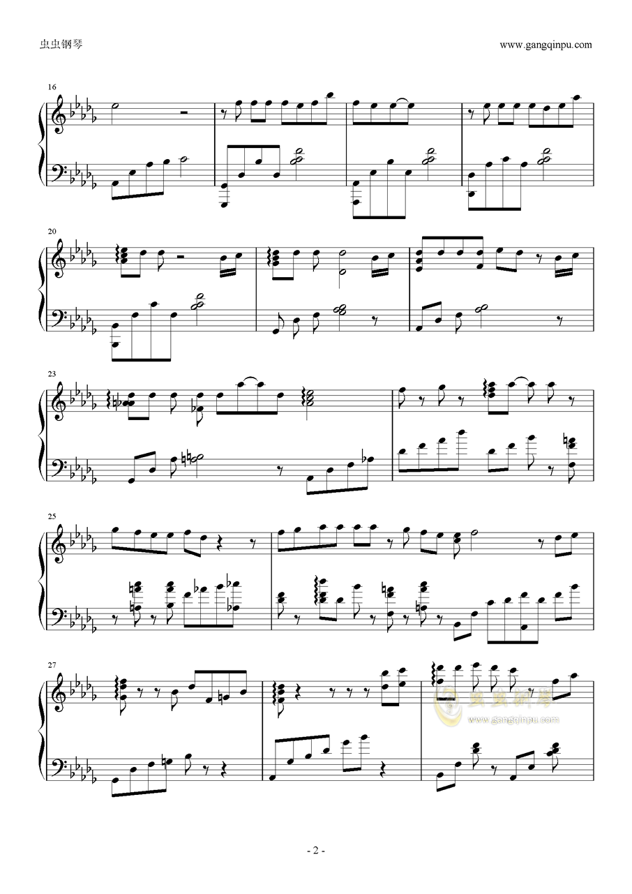 蓝断魂桥曲谱