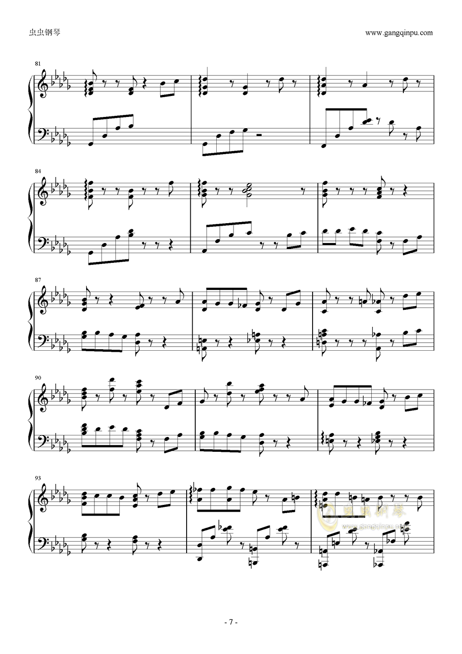 桥钢琴曲谱_钢琴简单曲谱(2)