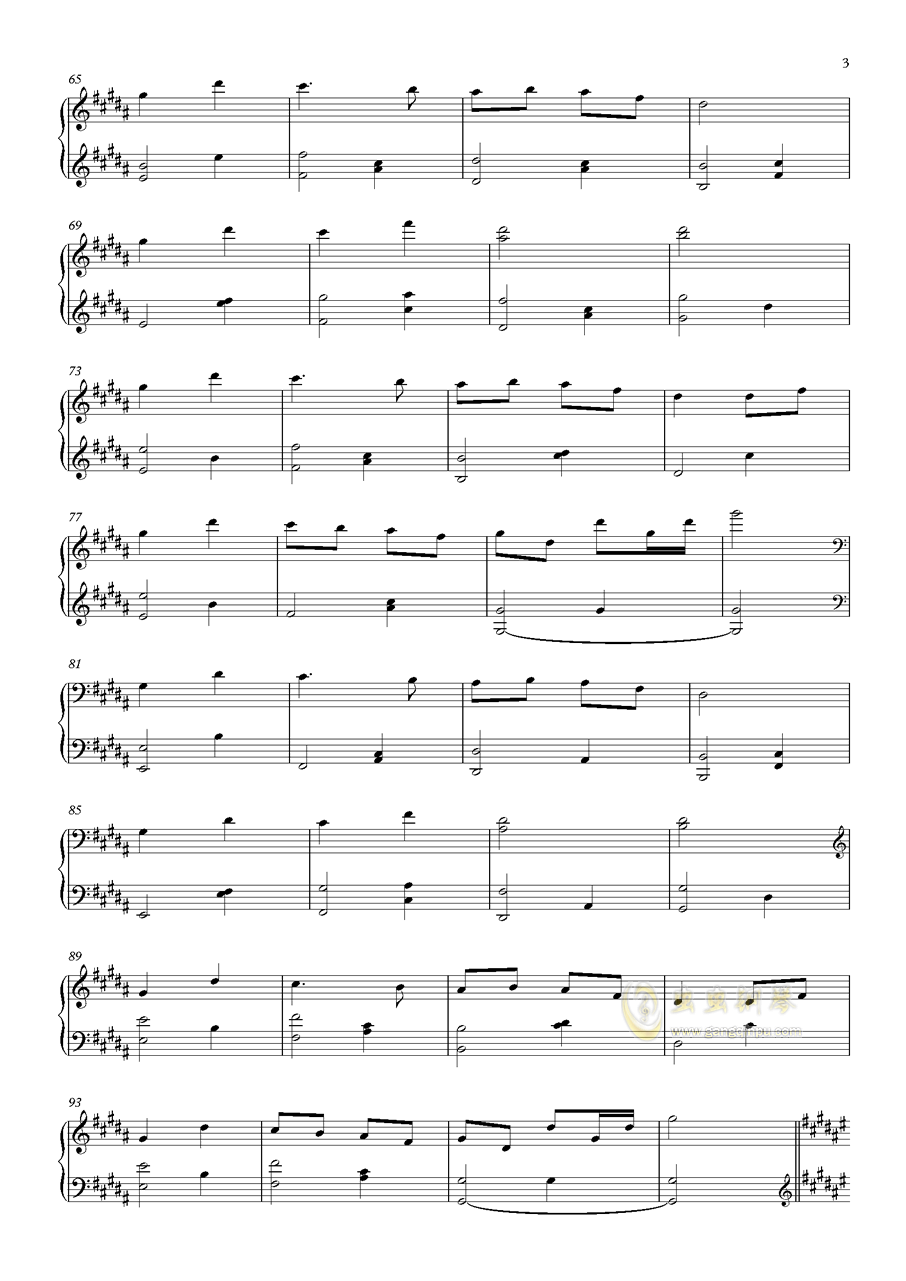 萤之光简谱_萤之光数字简谱(3)