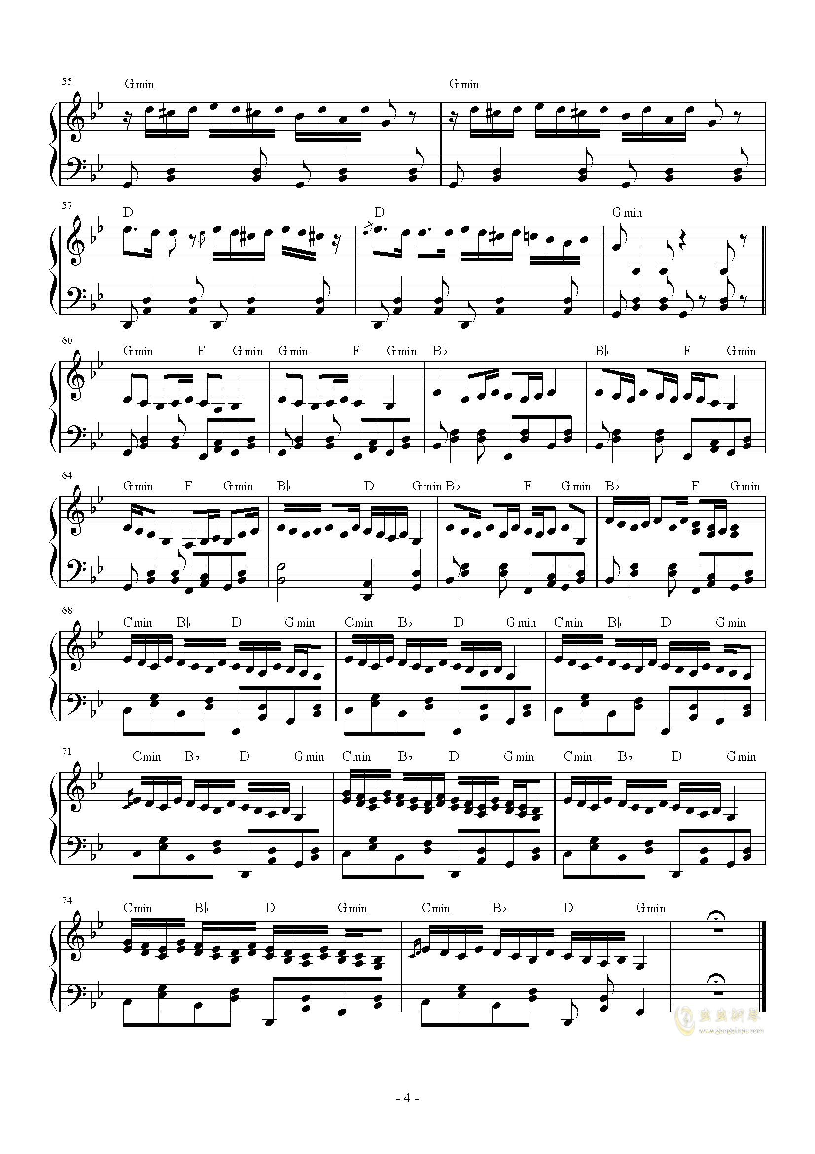 unable钢琴曲谱_钢琴简单曲谱(3)