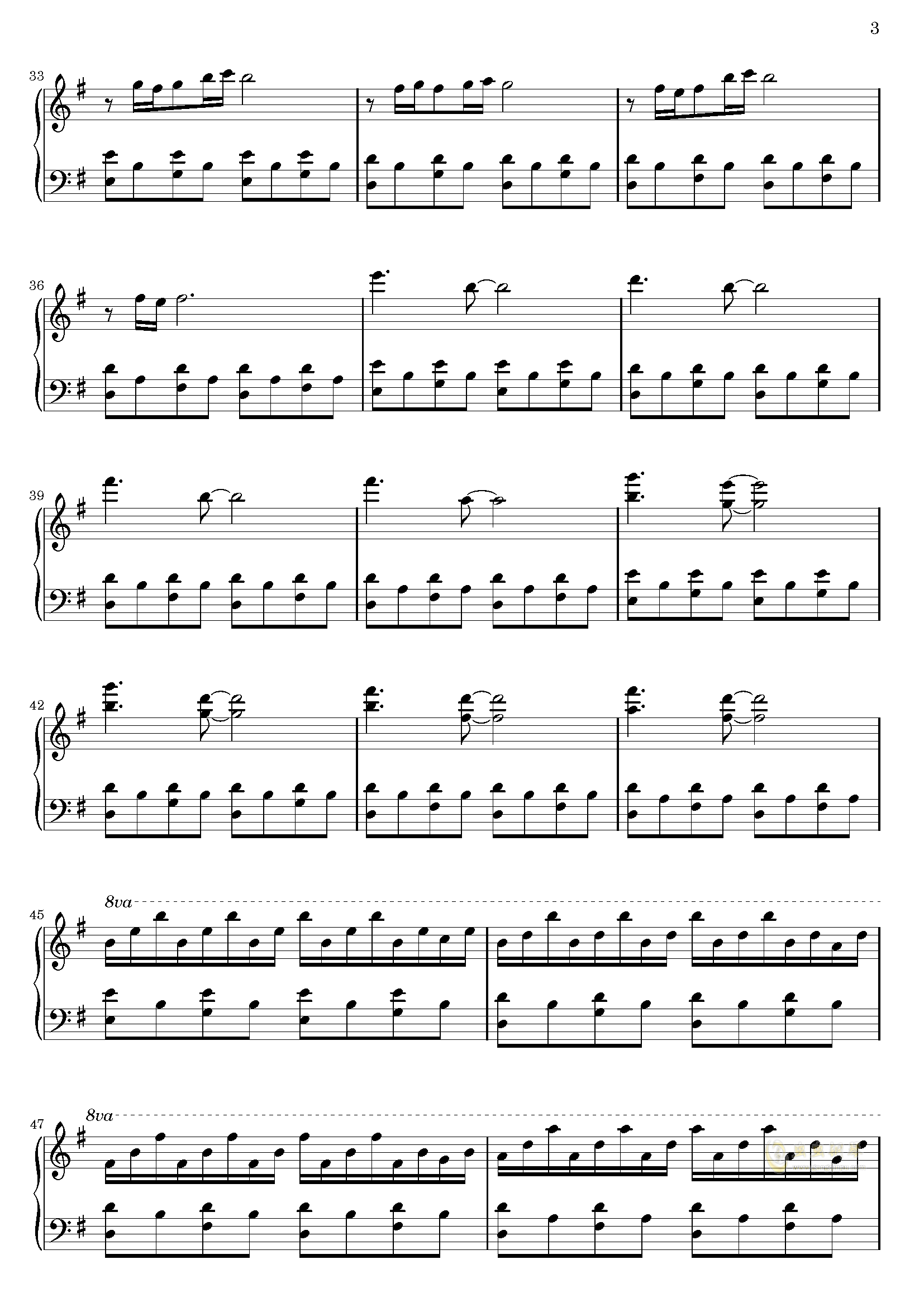 comptine dun autre été, laprès-midi钢琴谱_g