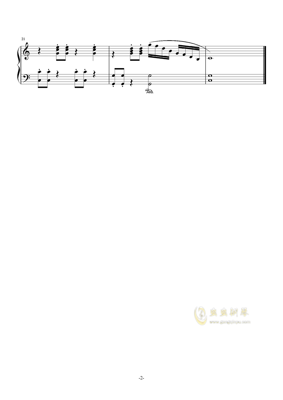 数鸭孑曲谱