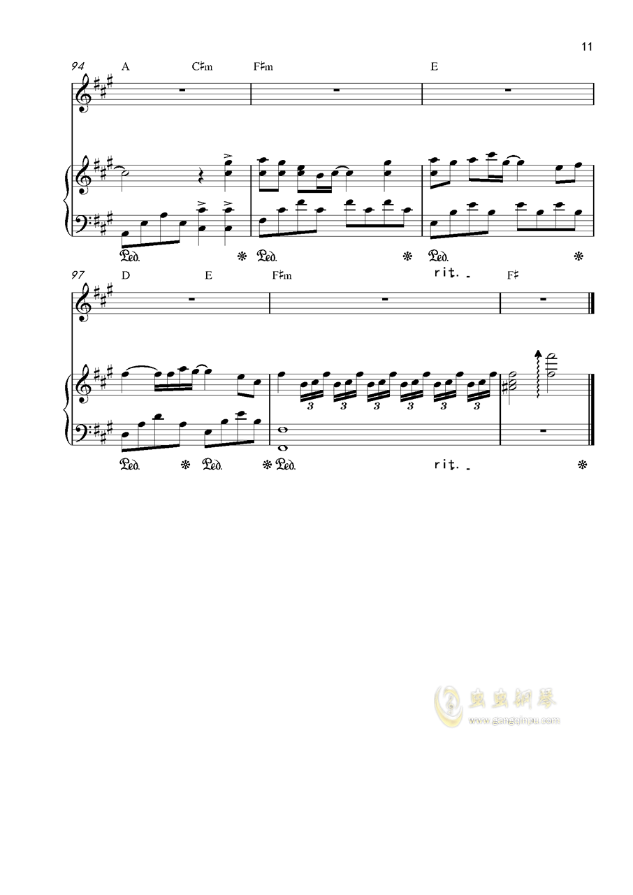 川钢琴曲谱_钢琴简单曲谱(2)