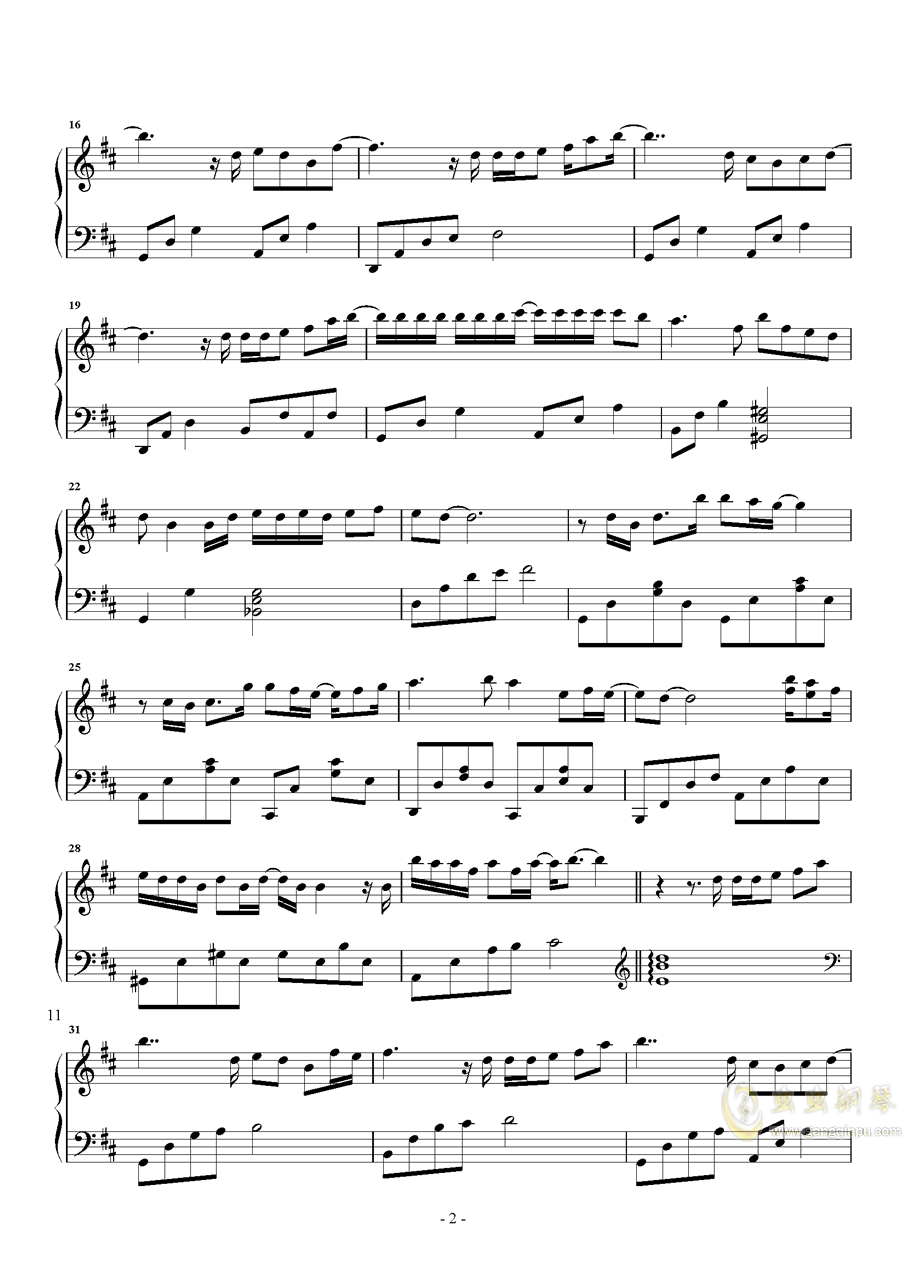 说散就散曲谱_说散就散钢琴曲谱