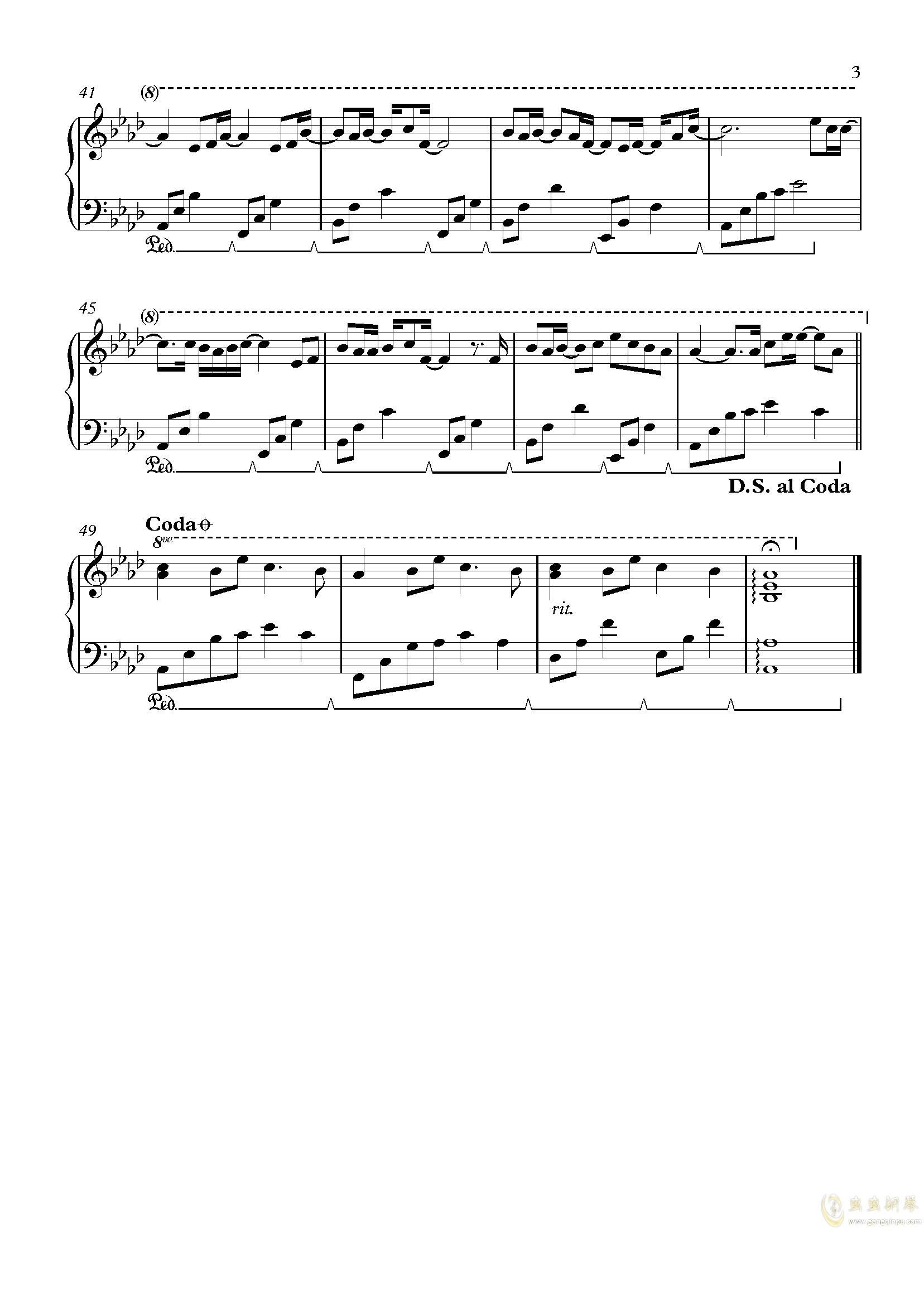 灯调曲谱(2)