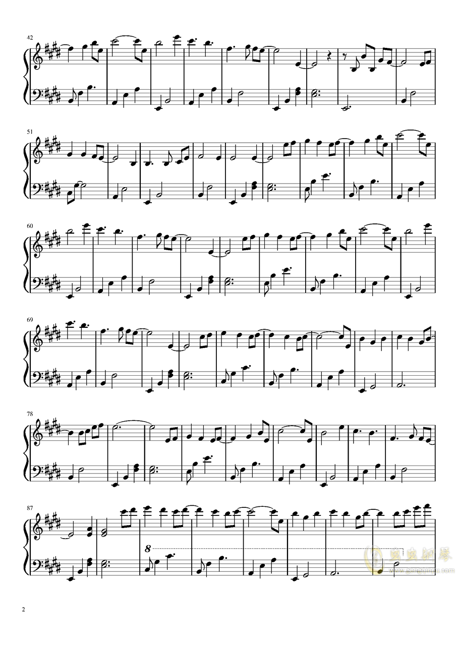 走进莎莉花园有声曲谱_莎莉花园简谱