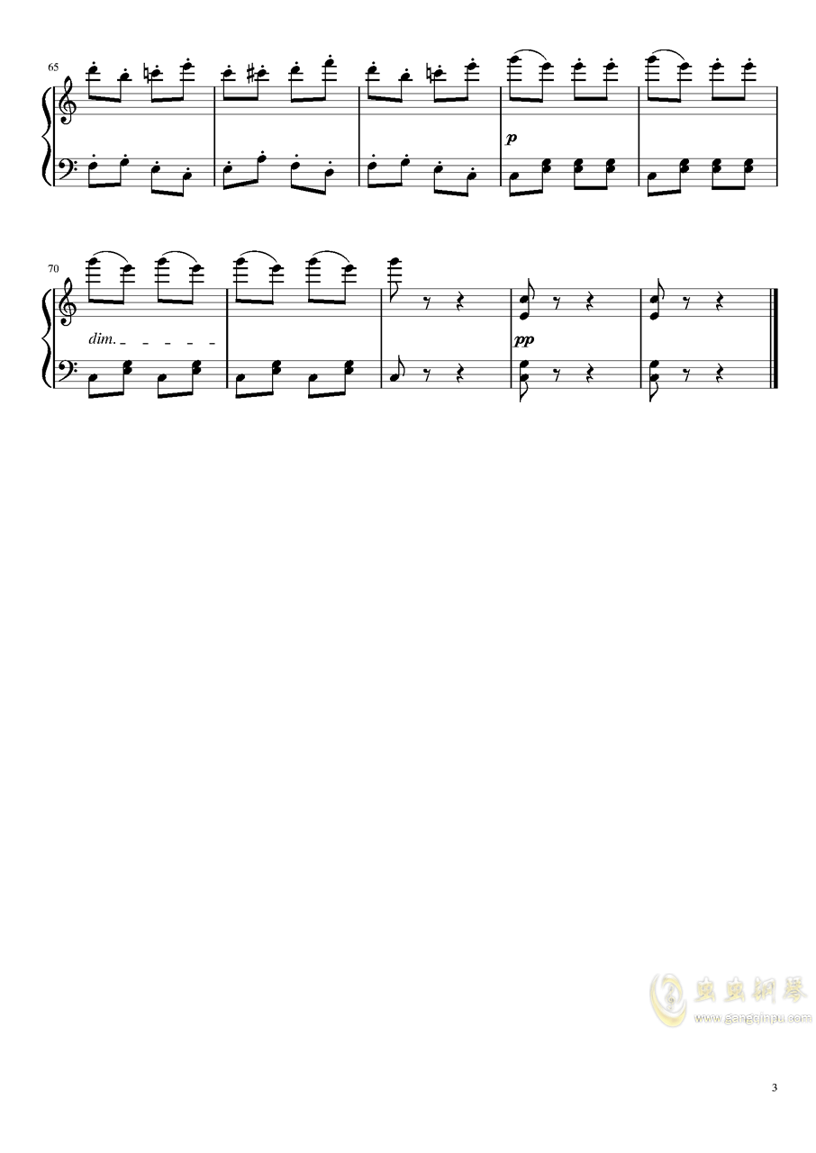 贝多芬土耳其进行曲简谱_土耳其进行曲贝多芬(3)