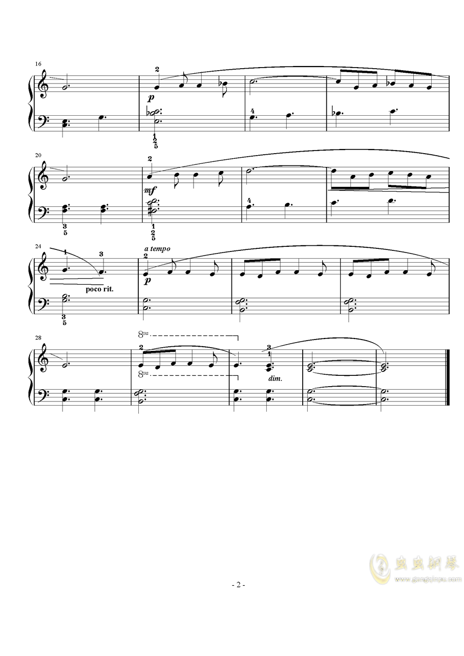 船钢琴曲谱(2)