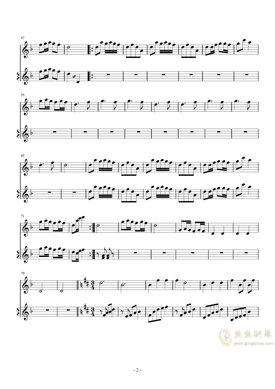 吉他曲谱虫儿飞_吉他入门曲谱虫儿飞
