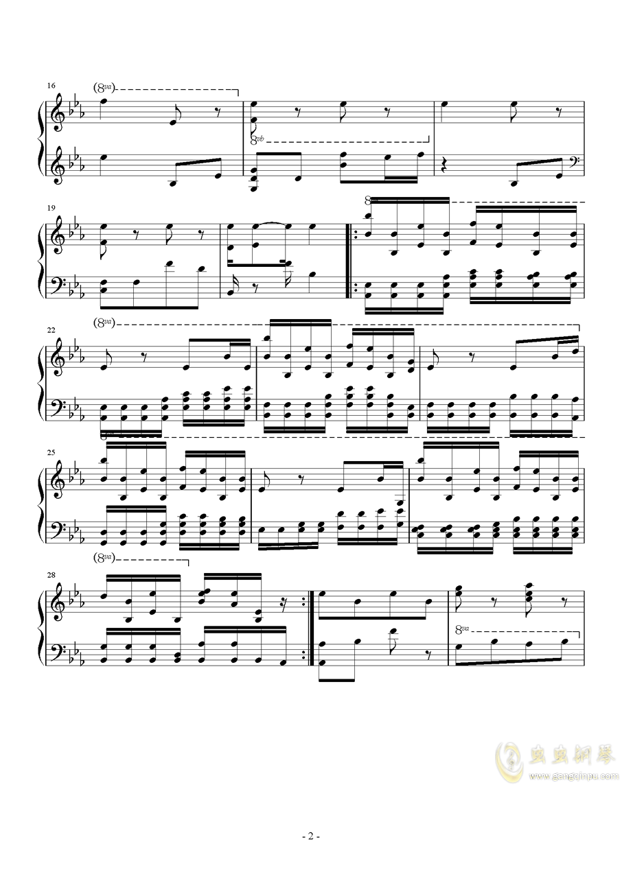 寻钢琴简谱_千与千寻钢琴简谱(3)