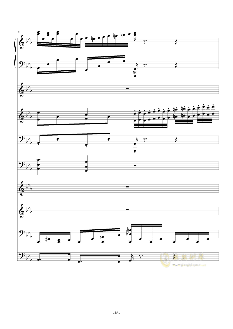 克罗地亚狂想曲手风琴版曲谱_克罗地亚狂想曲曲谱(3)