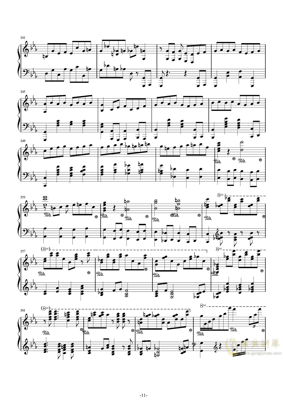 白鸽钢琴曲谱_伍佰白鸽钢琴尾奏简谱(3)