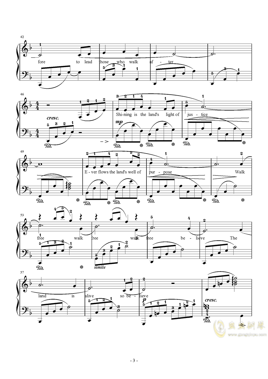 betweenworlds钢琴曲谱子_初学钢琴曲简单的谱子(3)