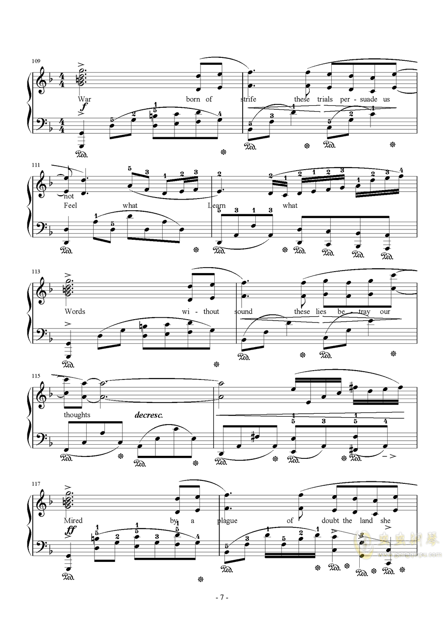 betweenworlds钢琴曲谱子_初学钢琴曲简单的谱子(3)