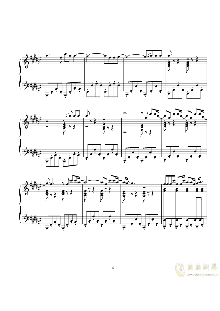 feded曲谱_钢琴简单曲谱(3)