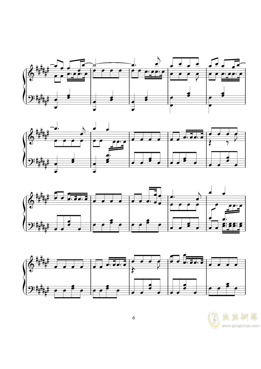 feded曲谱_钢琴简单曲谱(3)